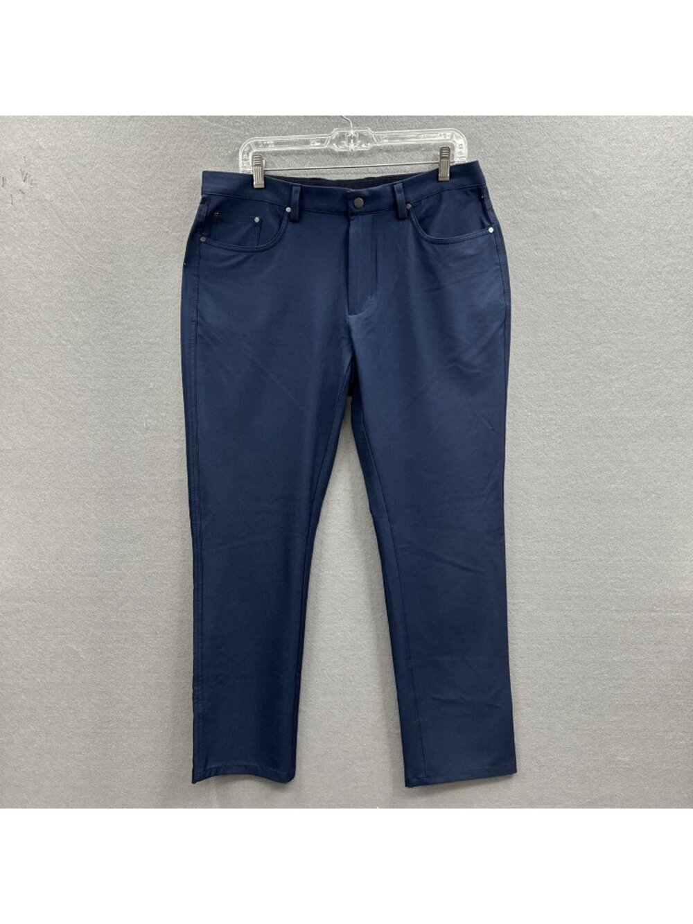 Greg Norman Golf Pants Men 34x30 Blue Regular Fit Chino Activewear Travel Office